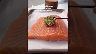 Delicious easy baked salmon recipe #shorts