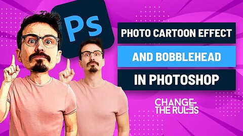 Photo Cartoon Effect And Bobblehead In Photoshop
