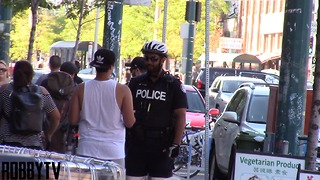 Smoking a bong in public prank