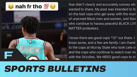 Ja Morant Apologizes For Retweeting "F*** Cops" Jersey Photo On Social Media