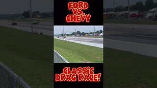 Ford vs. Chevy! Classic Drag Race! #shorts