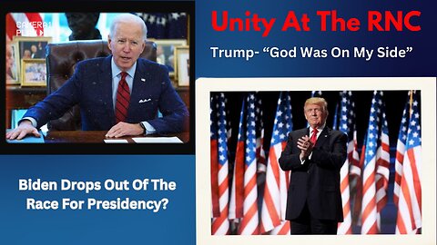 Joe Biden Dropping Out Of The Election| Unity At The RNC