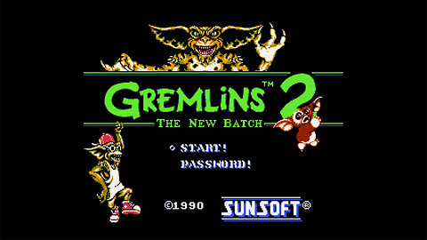 Gremlins 2 The New Batch ( Nintendo / NES ) - ( FULL GAME ) - Longplay / Playthrough