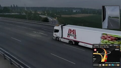 Eurotrucksimulator 2. Mit dem LKW durch Europa Auf der Pro Mod mit guter Musik.