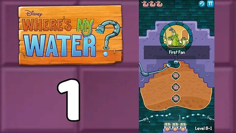 Where's My Water? Swampy - Caution to the Wind Level 1 | 3 stars walkthrough