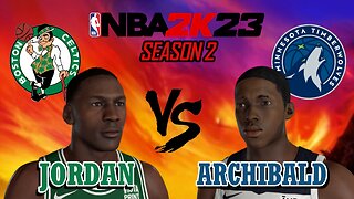 Michael Jordan vs Nate Archibald - Boston Celtics vs Minnesota Timberwolves - Season 2: Game 32