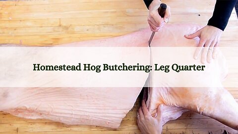 Homestead Hog Butchering - Leg Quarter