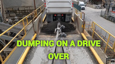 We're supplying an asphalt plant today. Dumping in a new drive over truck and trailer.