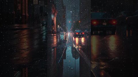 night rain drops #city #neon #colorful #car #street #shorts