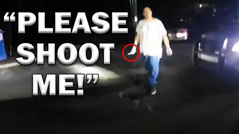 Suicidal Bad Guy Begs Cop To Shoot Him On Video! LEO Round Table S07E10d