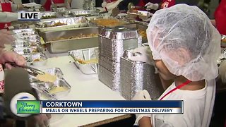Meals on Wheels preparing for Christmas delivery