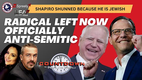 Walz Pick Certifies Radical Left’s Anti-Semitism [The Pete Santilli Show-#4178-8AM]