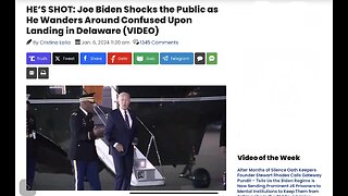 HE’S SHOT: Joe Biden Shocks the Public as He Wanders Around Confused Upon Landing in Delaware