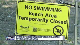 State of Michigan responds to a rash of beach closures