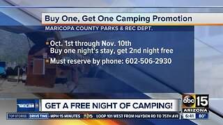 BOGO: Get a free night of camping!