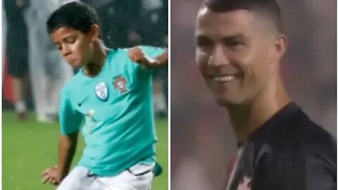 ROBOZINHO! Filho de CR7 faz golaço e deixa pai "BABANDO"!