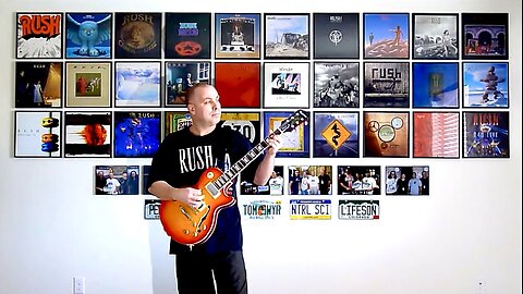 RUSH Tom Sawyer Amateur Guitar Cover Take #1 With Alex Lifeson Removed Neil Peart Geddy Lee Backing Track