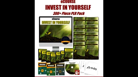 Invest In Yourself PLR From JR Lang - Self Help, Self Improvement Private Label Rights