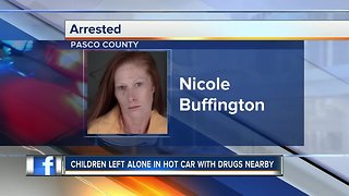 Woman leaves two kids in hot car with bag of meth while she shops at dollar store, deputies say