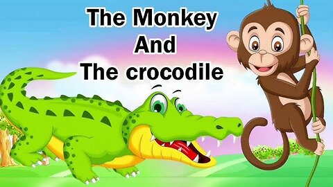The monkey 🐒 and crocodile 🐊 story cartoon for kids