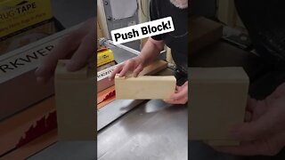 Easiest Table Saw Push Block #shorts