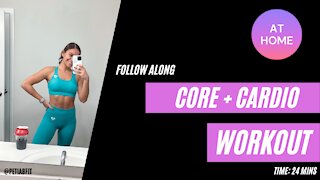 CORE + CARDIO follow along workout