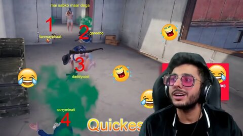 Quickest Match Ever 🤣🤣|| Carryminati is Live, ft. @CarryMinati @Tanmay Bhat @Gareebooo @Daddy Cool