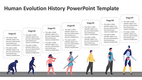 Human Evolution History PowerPoint Template