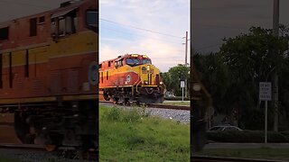 Florida East Coast Railway FEC-107 at Beville Rd Daytona Beach July 8 2023 #railfanrob #fec107