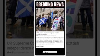 The UK Supreme Court has ruled against Scottish independence, in a major blow to the SNP. | #shorts