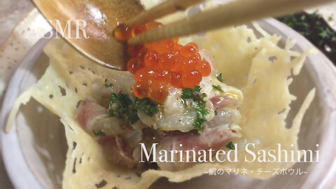 How To Make Marinated Sashimi In Parmesan Cheese Crisp Bowl