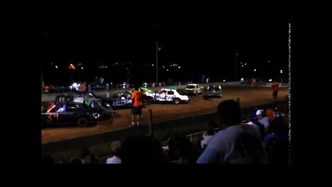 Relay For Life Boyle county Danville, KY Full Size car demo derby Heat 2 8-21-10 pt 1
