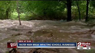 Water Main Break Impacting Schools, and Businesses