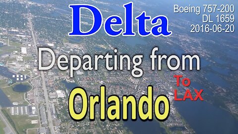 (Rare) Delta Boeing 757-200 departure from Orlando (MCO) #DL1659