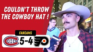 COULDN'T THROW THE COWBOY HAT ! | MTL 5-4 PHI (SO) | FANCAM