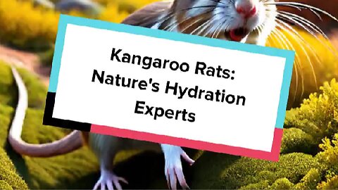 Kangaroo Rats: Nature's Hydration Experts
