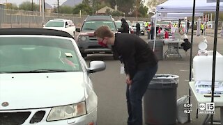 Valley educators receive COVID-19 vaccinations at Phoenix Union High School Saturday