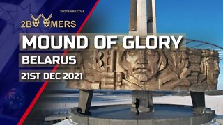MOUND OF GLORY, MINSK, BELARUS - 21ST DECEMBER 2021 - DJI AIR 2S