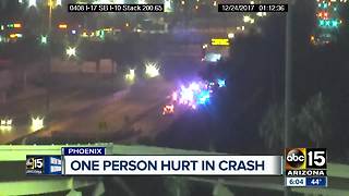 One hurt after crash on I-17 near McDowell