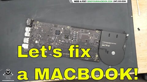 A Macbook board repair, featuring Louis Rossmann