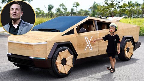 I have already owned a Tesla Cybertruck this way - Woodworking Art