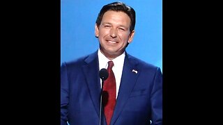 Ron DeSantis speaking at the 2024 RNC supporting Trump for President