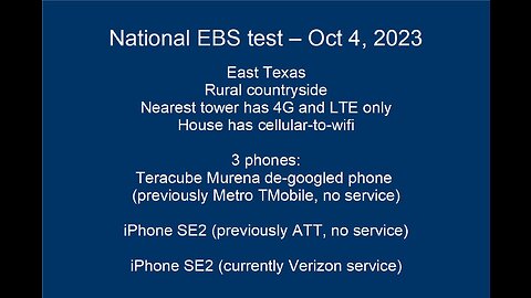 EBS test 4 Oct 2023 Texas