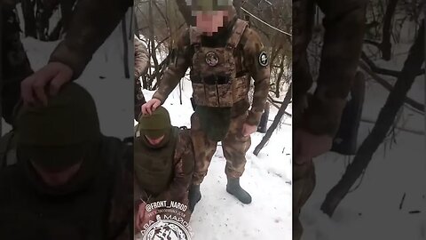 Captured Ukrainians in Marinka