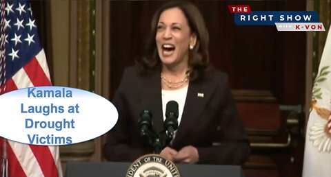 Kamala Laughs About Horrible Drought (host K-von cringes)