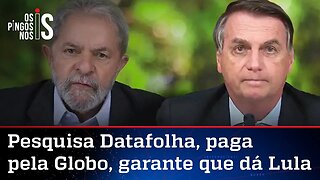 Datafolha contraria as ruas e diz que Lula está perto de ganhar no 1º turno