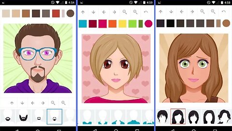 Crear gratis avatares de tipo Anime en Android