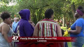Family displaced after house fire