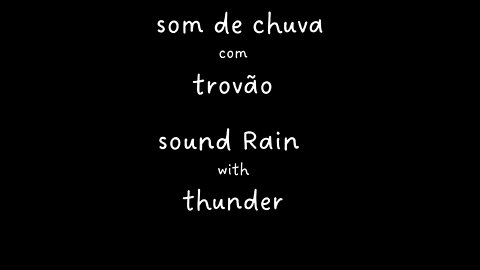 Thunder and rain sounds to sleep black screen