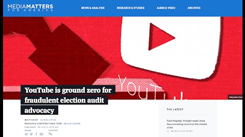 Media Matters Targets Conservative You Tube channels reporting on Az Audit